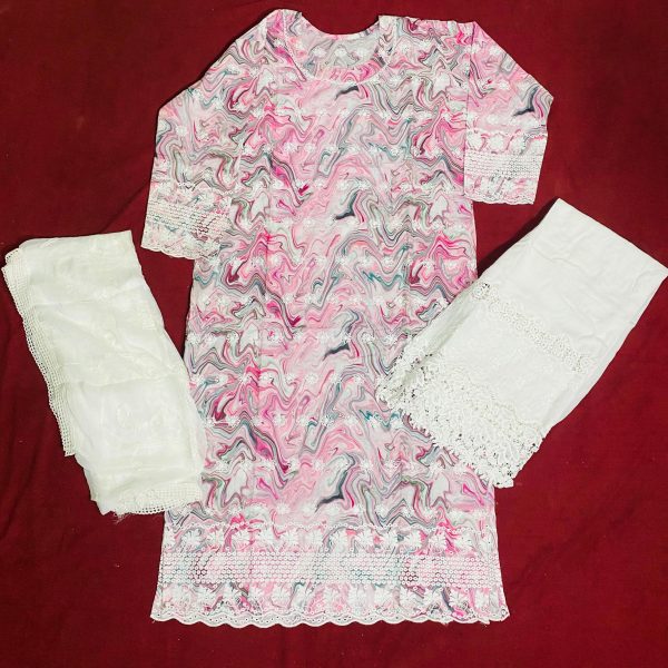 Cotton Kurti, Bottomwear with Duptta