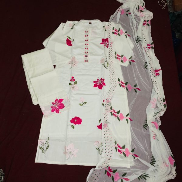 Reyon Kurti, Bottomwear with Duptta