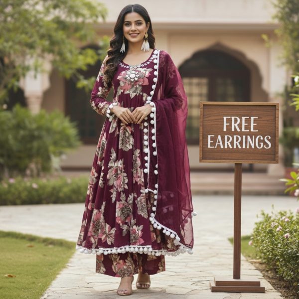 Anarkali Kurti Set