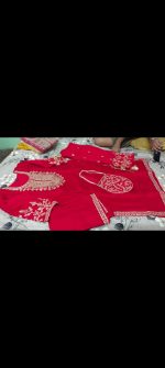Vichitra Silk Kurti, Dupatta, and Bottomwear Set - Image 4