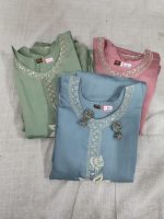 Sky Blue Embroidered Suit Set Description - Image 4