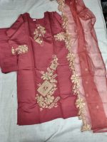 Premium  Embroidered Kurta Set with Dupatta &  for Women | Festive & Party Wear Ethnic Dress - Image 3