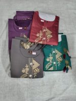 ✨ Elegant Purple Embroidered Suit Set (Kurta, Pant & Dupatta) - Image 5