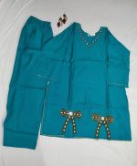 Elegant Teal Co-Ord Set for Women - Image 3